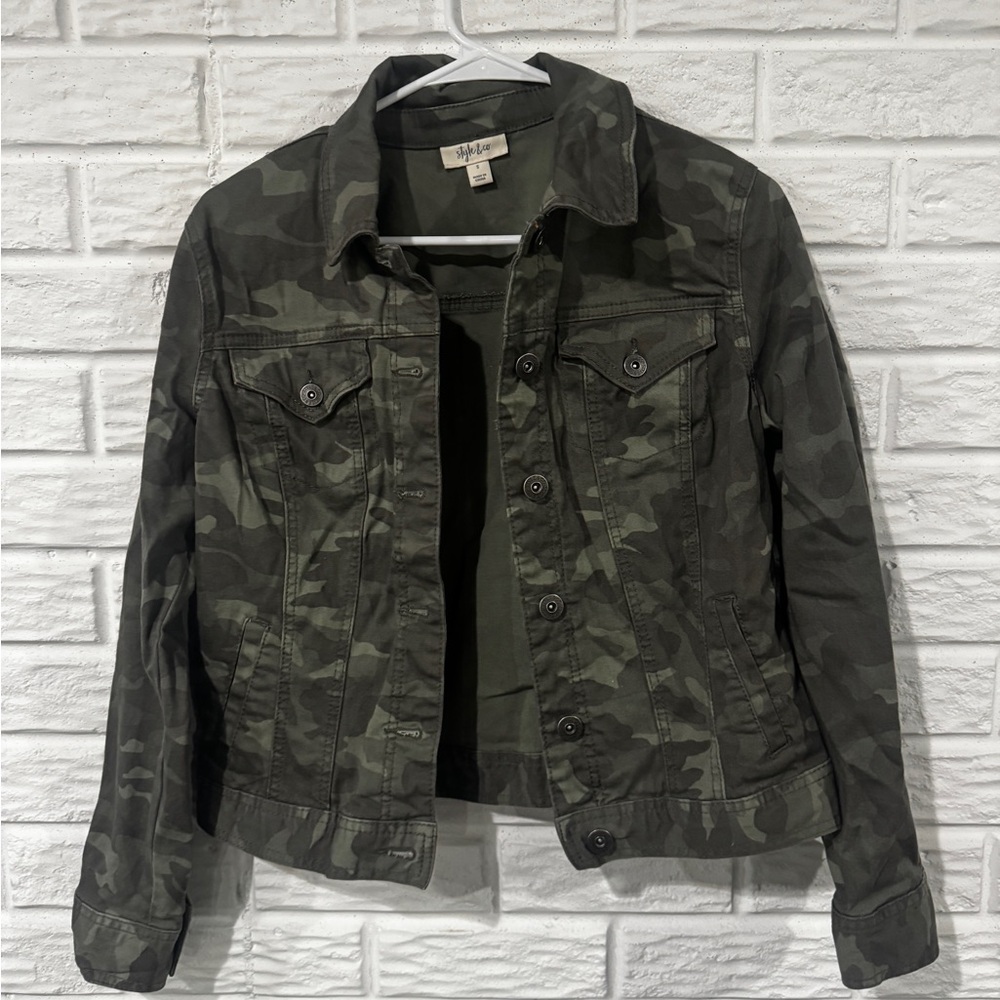 Style & Co. Camouflage Jacket